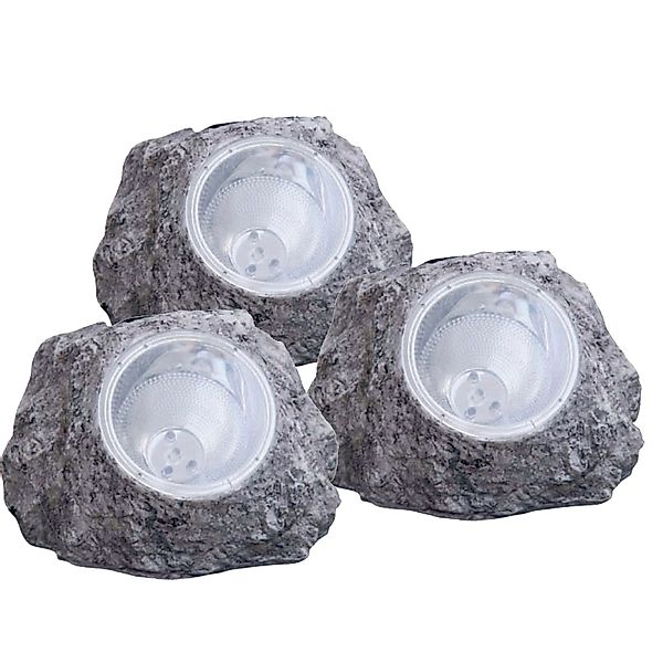 etc-shop Gartenleuchte, LED-Leuchtmittel fest verbaut, 3er günstig online kaufen