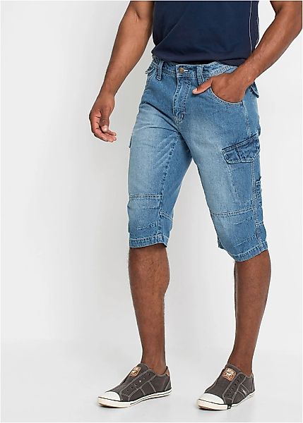 bonprix Bermudas aus Baumwolle, Relaxed Fit, im Denim-Look günstig online kaufen