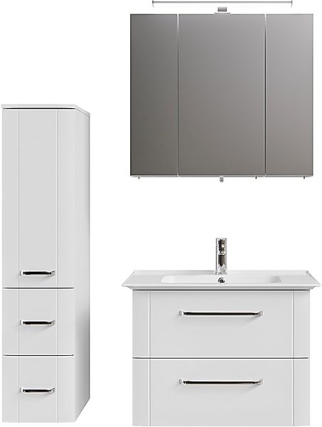 Saphir Badmöbel-Set "Serie 3006 3-teilig Keramik-Waschtisch mit Spiegelschr günstig online kaufen