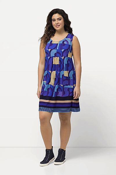 Ulla Popken Jerseykleid Jerseykleid bedruckt A-Linie günstig online kaufen