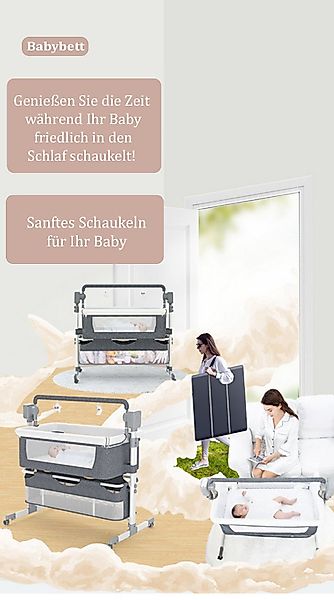 TPFFamily Beistellbett Babybett Babywiege mit Soundsystem und automatischer günstig online kaufen