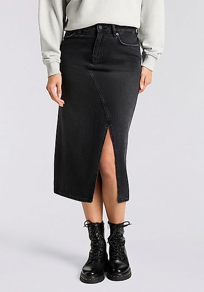 HUGO Blue Jeansrock Goja in Midi-Länge, mit asymmetrischem Schlitz günstig online kaufen