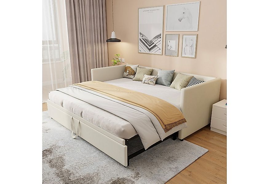 LuxeLiving Polsterbett Daybett Tagesbett, Schlafsofa, mit Unterbett 90x200c günstig online kaufen