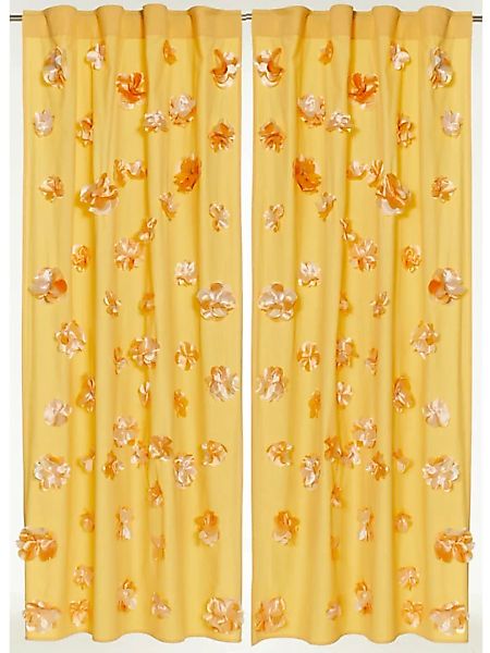 Vorhang-Set, 2-tlg. MARAVILLA Gelb günstig online kaufen