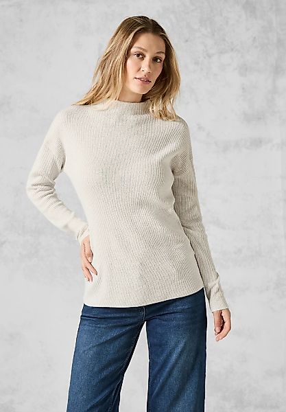 Cecil Strickpullover im Two Tone Look und mit Stehkragen günstig online kaufen