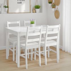 Homestyle4u Essgruppe Esstisch 108x65 mit 4 günstig online kaufen