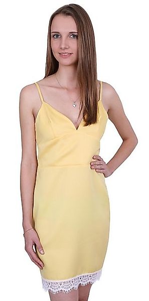 Sarcia.eu Minikleid Zitronenfarbenes Minikleid mit Spitze günstig online kaufen