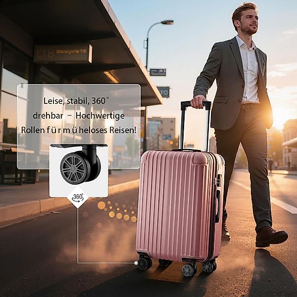 Abistab Hartschalen-Trolley Handgepäck Koffer&Trolley ABS-Material, 4 günstig online kaufen