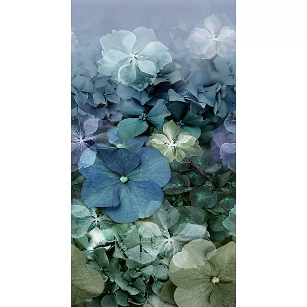 Erismann Fototapete Hydrangea 150 cm x 280 cm Blau günstig online kaufen