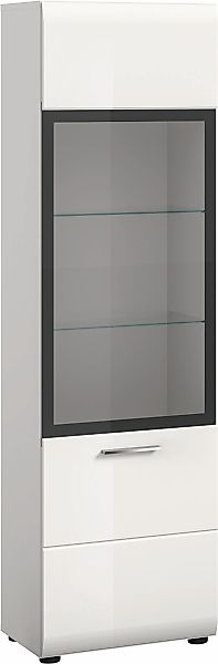 Home affaire Vitrine "FLORENZ, Höhe: 160 cm, hochwertige MDF-Front, Glastür günstig online kaufen