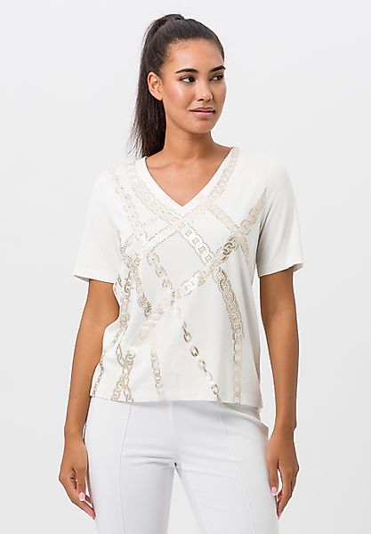 TUZZI Kurzarmshirt mit Gliederketten-Motiven günstig online kaufen