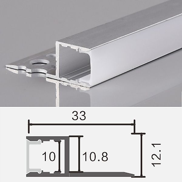 ENERGMiX LED-Stripe-Profil 2m Alu Profile Unterputz günstig online kaufen