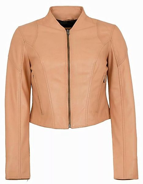 Jilani Lederjacke Lulal Jilani - Damen Lederjacke Kurzjacke Lammnappa creme günstig online kaufen