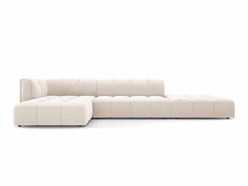 Milo Casa | Ecksofa Francesca Samt links 5-Sitzer günstig online kaufen