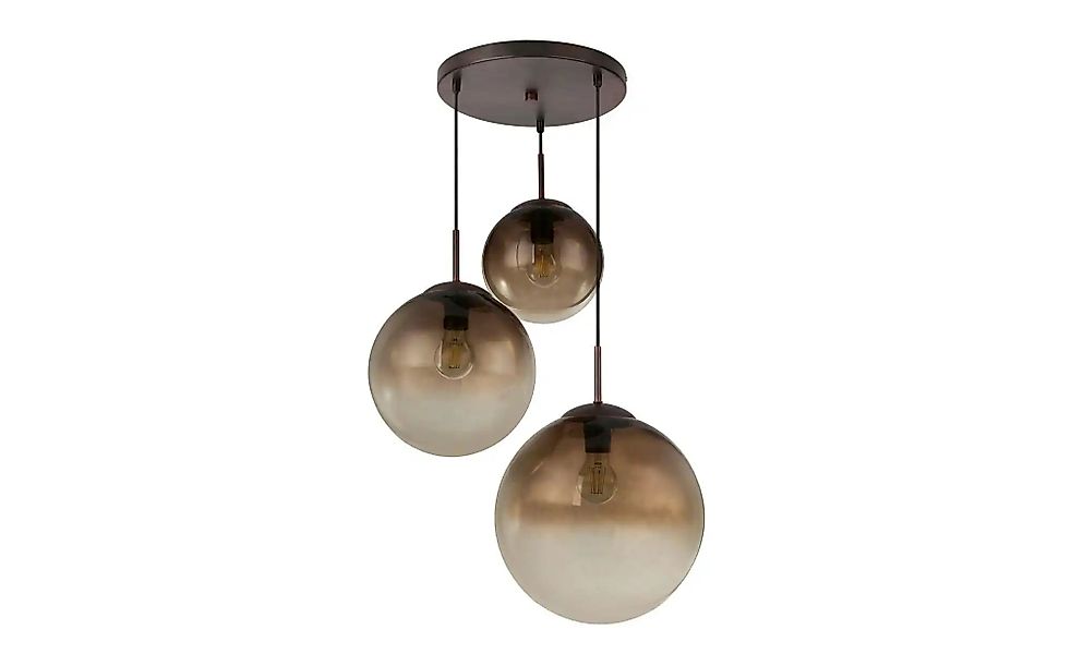 Globo Lighting Pendelleuchte   ¦ braun ¦ Maße (cm): B: 51 H: 120 T: 51.0 La günstig online kaufen