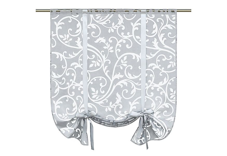 Joyswahl Raffrollo, mit Stangendurchzug, mit Tunnelzug, in Ranken Muster, K günstig online kaufen