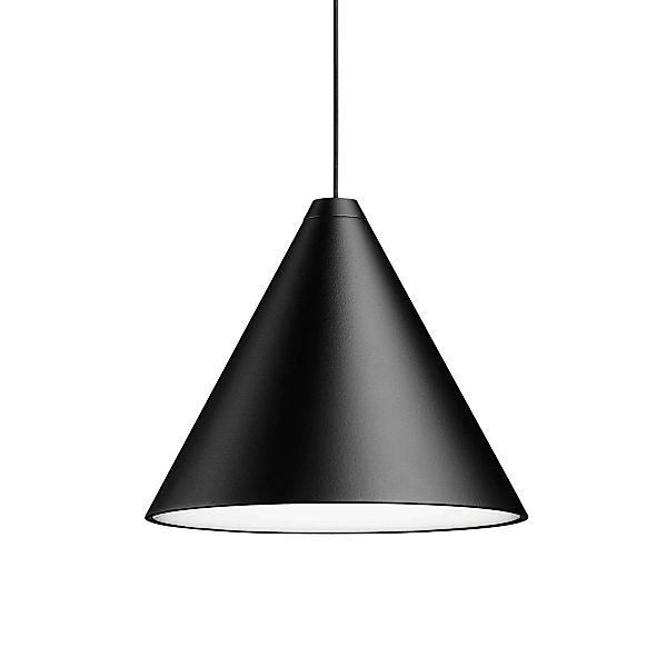 Flos - String Lights LED Pendelleuchte konisch - schwarz/matt/Schirm konisc günstig online kaufen