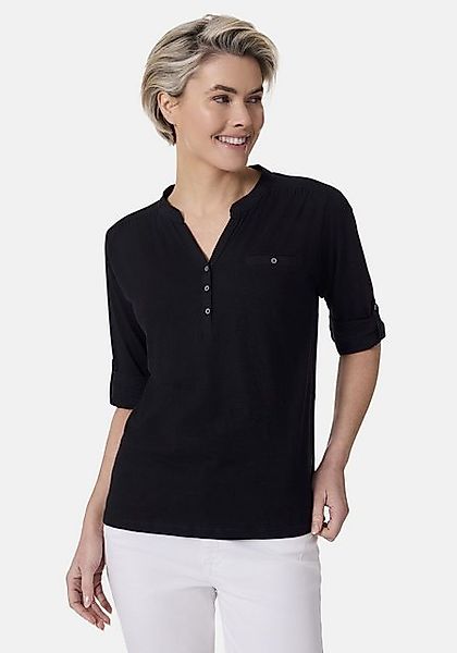 STOOKER WOMEN 3/4-Arm-Shirt MARIE T-Shirt 3/4-Arm Regular Fit Slub Yarn Bau günstig online kaufen