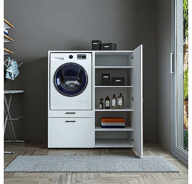 Roomart Waschmaschinenumbauschrank (Roomart Waschmachinenschrank für Hauswi günstig online kaufen