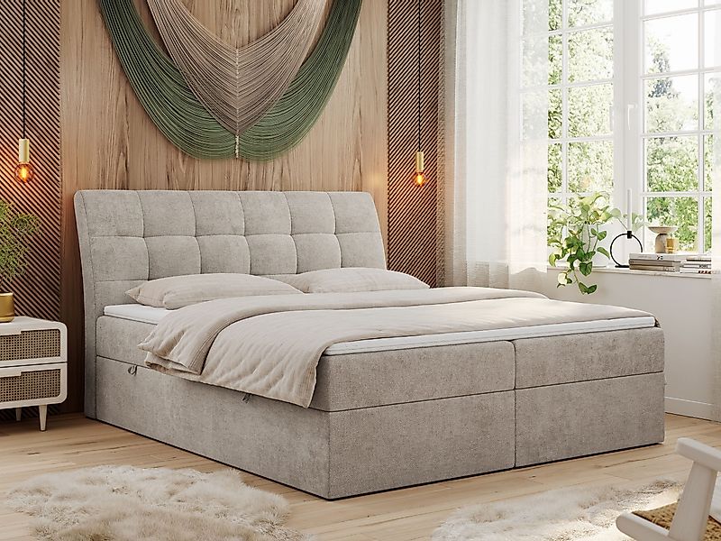 MKS MÖBEL Boxspringbett DIEGOS (Set, Topper günstig online kaufen