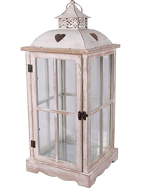 Trend Line Weihnachtsfigur Deko Laterne Holz 55 x 24 cm weiß günstig online kaufen