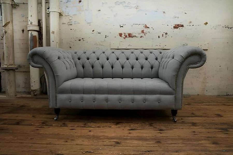 Xlmoebel Sofa Luxuriöses klassisches Textil-Sofa Chesterfield für 2 Persone günstig online kaufen