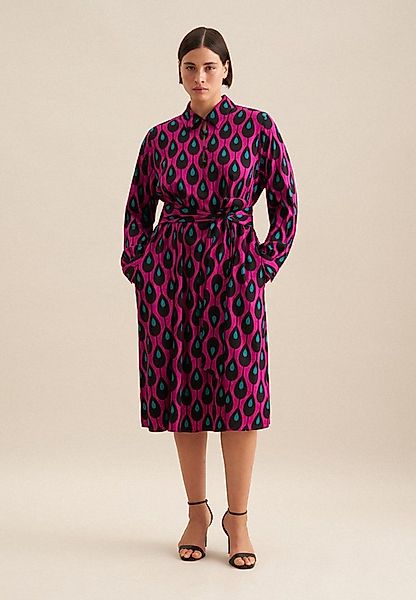 seidensticker Sommerkleid Schwarze Rose 1/1 Kragen Druck günstig online kaufen