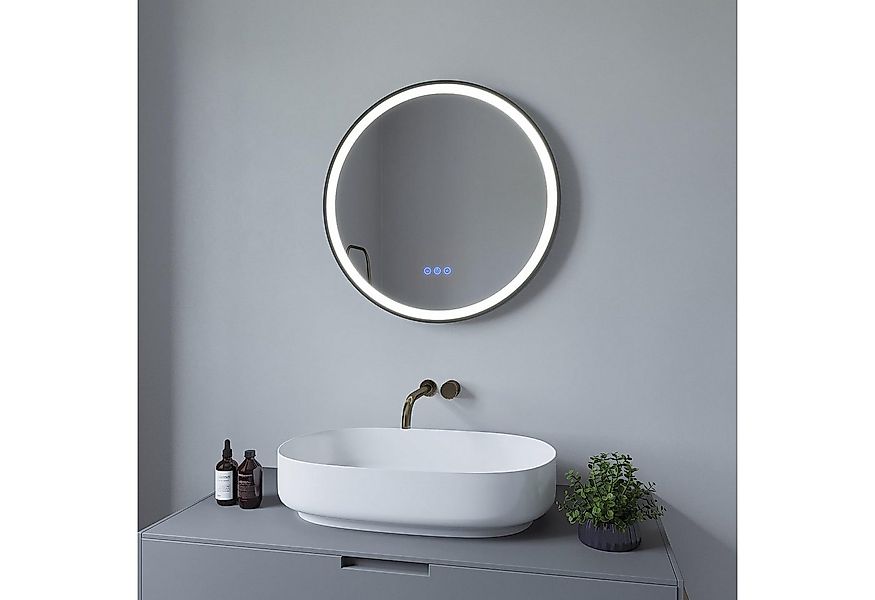 AQUABATOS Wandspiegel Badspiegel Badezimmerspiegel Led Spiegel Bad rund mit günstig online kaufen