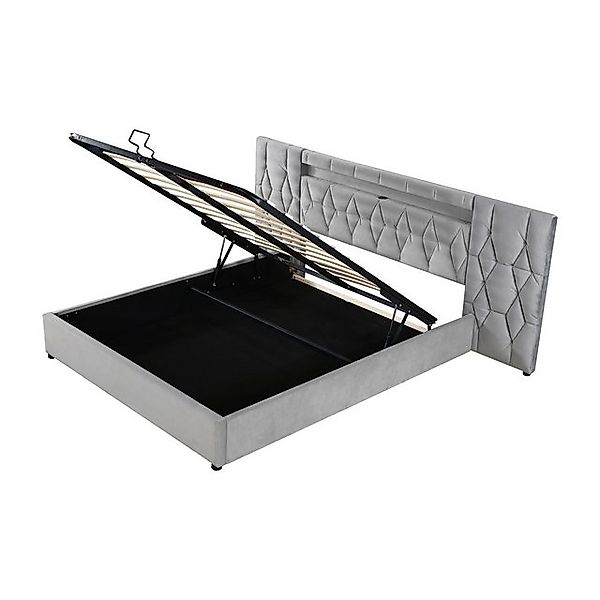 STILVORA Polsterbett 180×200 Polsterbett mit Matratze&Bettkasten,bett mit L günstig online kaufen