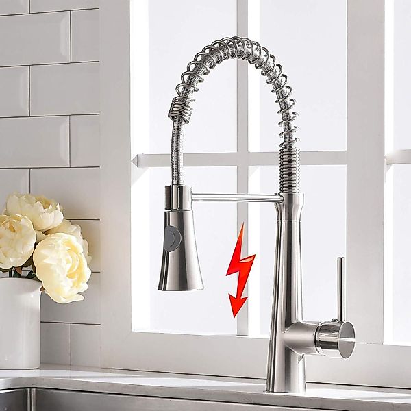 LuxusKollektion Küchenarmatur Niederdruck Küchenarmatur mit Dual-Spülbrause günstig online kaufen