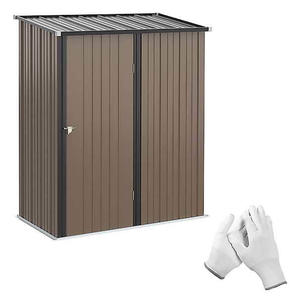 Outsunny Gerätehaus Gerätehütte, Gartenhaus mit Pultdach, günstig online kaufen