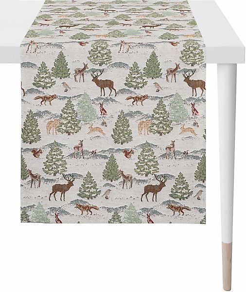 APELT Tischläufer "9536 WINTERWELT, Weihnachtsdeko, Weihnachten" Gobelin-Ge günstig online kaufen
