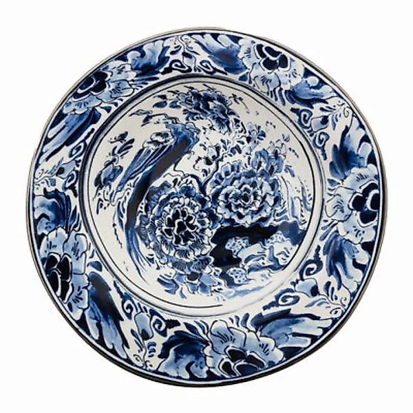 Suppenteller Classics on Acid - Flower Bird keramik blau / Ø 25,4 cm - Dies günstig online kaufen