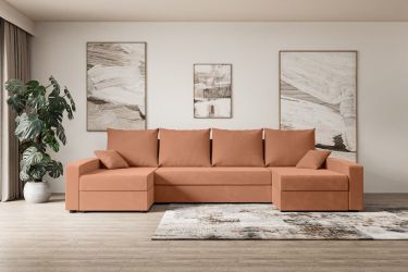 ALTDECOR Wohnlandschaft ALESIA-U, Couch mit Schlaffunktion, günstig online kaufen