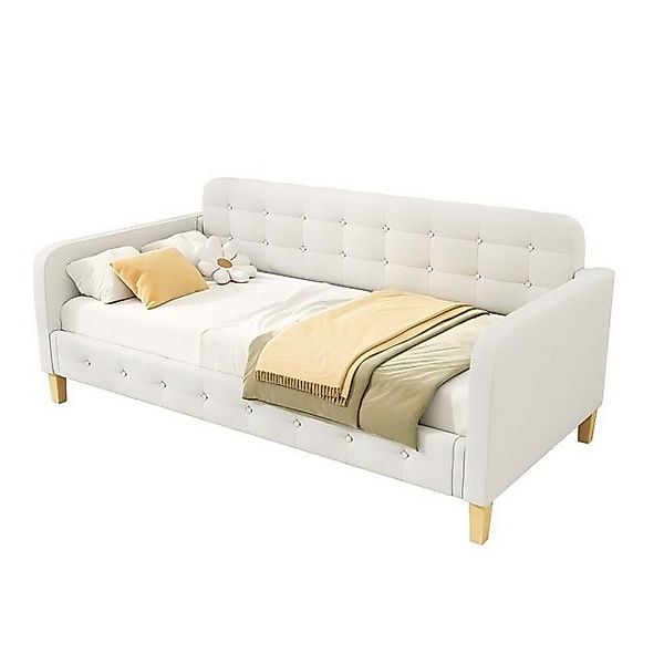 Ulife Daybett Leinen Schlafsofa Sofabett Einzelbett Tagesbett 90*200cm (1 t günstig online kaufen