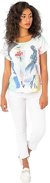 Gio Milano Kurzarmshirt G28-1611, "Vogue Girl" mit Strassbesatz sommerliche günstig online kaufen