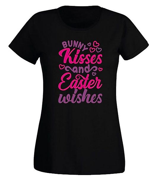 G-graphics T-Shirt Damen T-Shirt - Bunny Kisses and Easter wishes Slim-fit, günstig online kaufen