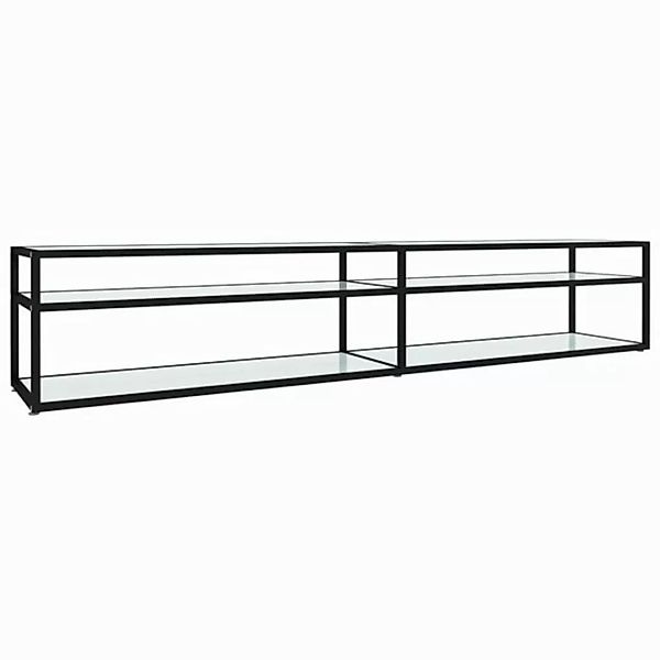 vidaXL TV-Schrank TV-Schrank Weiß Marmor-Optik 220x40x40,5 cm Hartglas Lowb günstig online kaufen