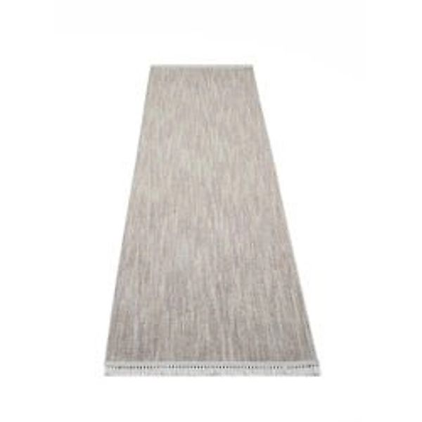 payé Teppich Klassiko 52 Fransen 80x300 cm Taupe günstig online kaufen