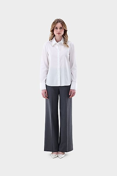 Hose mit weitem Bein und Bügelfalten günstig online kaufen