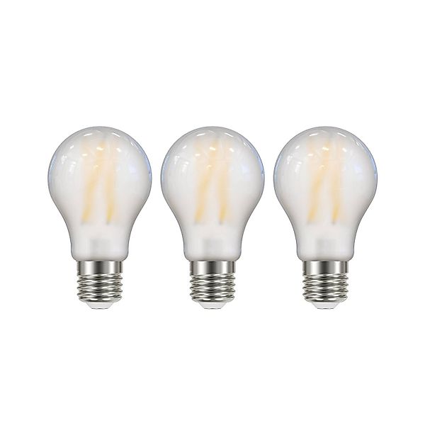 LED-Leuchtmittel Filament matt E27 A60 2,2W 3000K 470lm 3er günstig online kaufen