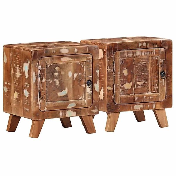 vidaXL Nachttisch 2 Stk, 40x32x46 cm Altholz Massiv 4104510 günstig online kaufen