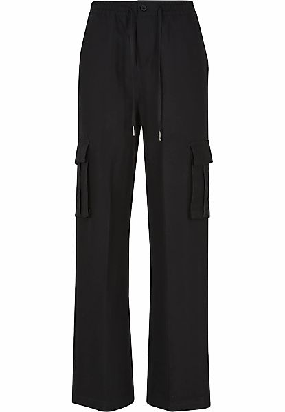 URBAN CLASSICS Stoffhose "Urban Classics Damen Ladies Vicose Straight Leg C günstig online kaufen