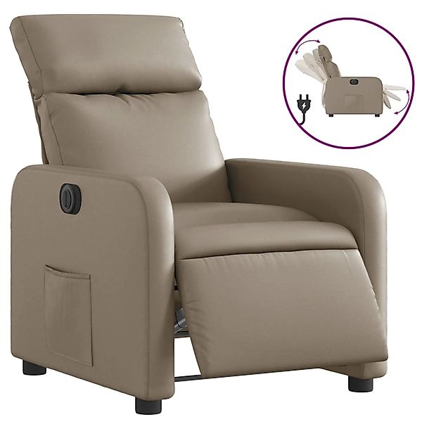 vidaXL Relaxsessel Elektrisch Cappuccino-Braun Kunstleder 3206741 günstig online kaufen