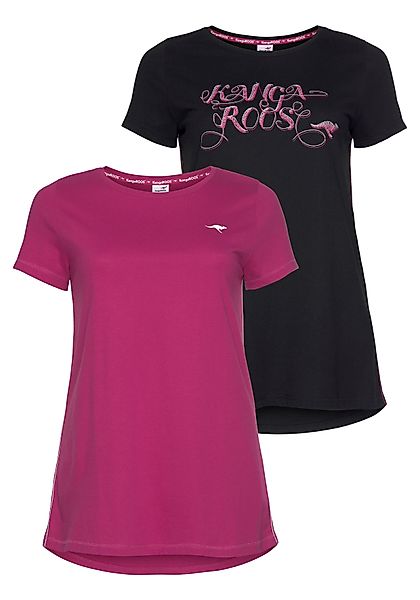 KangaROOS Longshirt (Packung, 2-tlg., 2er-Pack) Kurzarm, günstig online kaufen