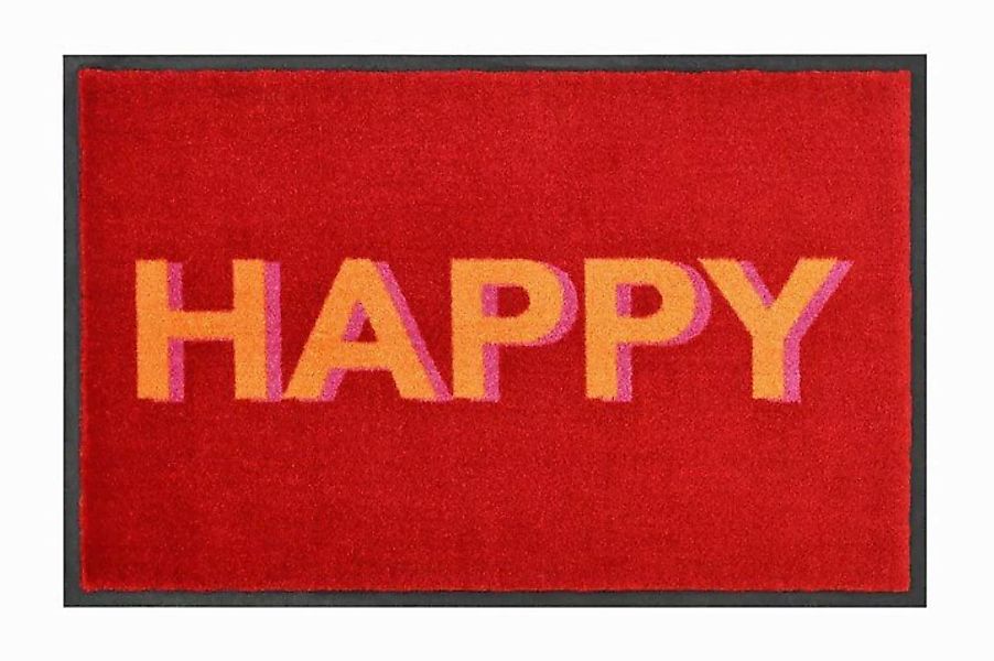 Washables, Happy rot 50x75 cm günstig online kaufen