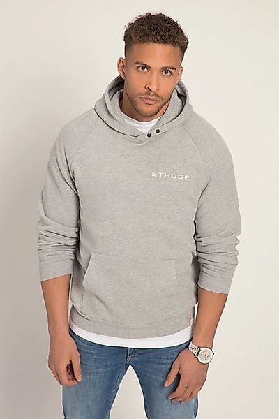 STHUGE Sweatshirt STHUGE Hoodie OEKO-TEX Melange-Sweat Brustprint günstig online kaufen