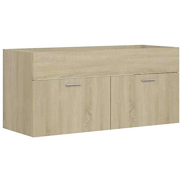 vidaXL Badezimmer-Set Waschbeckenunterschrank Sonoma-Eiche 100x38,5x46cm, ( günstig online kaufen