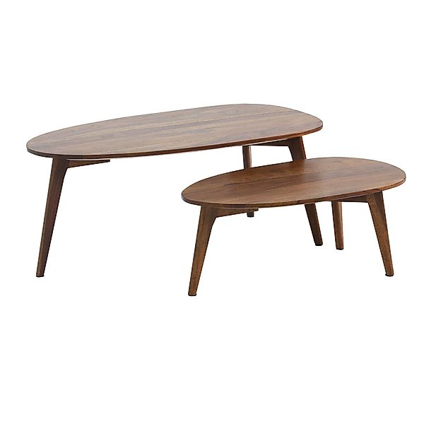 FINEBUY Satztisch SuVa42504_1 (Massivholz, Couchtisch 2er günstig online kaufen