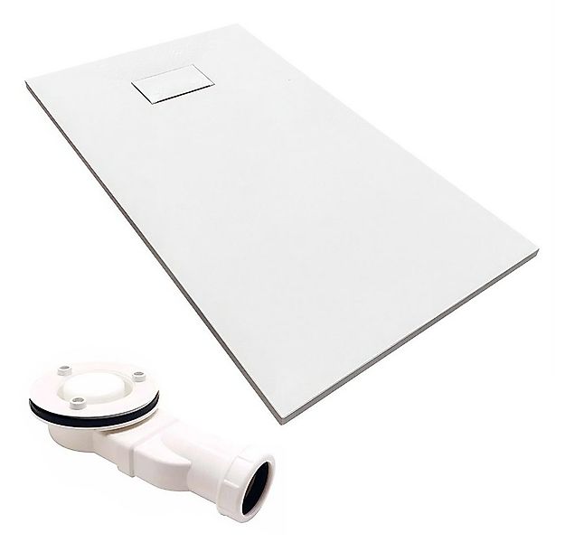 KOLMAN Duschwanne Rechteck VIDAR 100x80x3,2 Steinoptik, rechteckig, Verbund günstig online kaufen